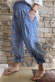 Nonni Gingham Bloomer Pant Malibu Blue